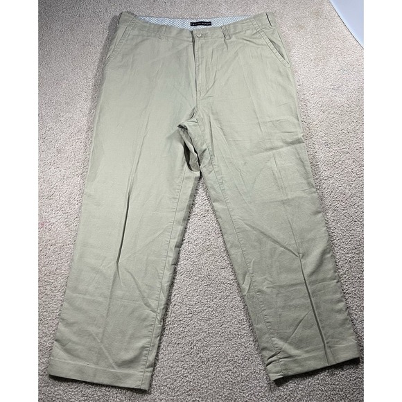 Tommy Hilfiger Other - VTG Tommy Hilfiger Linen & Cotton Blend Pants Mens 38x32 Breathable Pleated Y2K